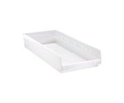 QUANTUM STORAGE SYSTEMS Clear / 24L x 12W x 4H / Economy 4" Shelf Bins Open Storage Bins