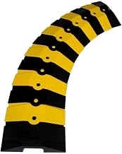 UltraTech 1830 Ultra-Sidewinder Cable Protection, 24" Medium System with End Caps, Black/Yellow