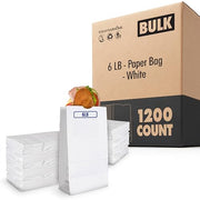 Stock Your Home 6 lb / 1200 Count / White / 1200 Food Storage Bags