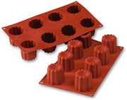 Silikomart Professional Silicone Bakeware: Bordelais 3.1 Oz, 2.17" Dia x 1.97" High, 8 Cavities