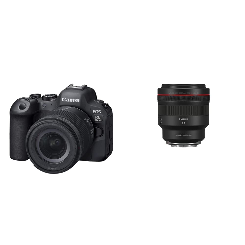 Canon RF24-105mm F4-7.1 IS STM Kit / Black / 24-105 STM Kit + RF85/1.2L USM DS(N) Mirrorless Cameras