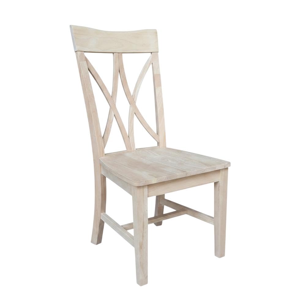 Parawood Dining Chair Traditional Style Set of 2 Wooden Kitchen Chairs for Dining Room Table by Furnifact – Parawood, Brown, Pack of 2