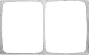 HUBERT Cold Tile 1/2 Size Faux Marble Melamine - 21" L x 12 3/4" W