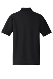 Unisex Core Classic Pique Polo by Port Authority – Large, Cotton/Polyester Blend, Deep Black, Model 1143254
