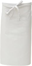 HUBERT Waist Apron with Pockets White Poly Cotton - 30"L x 36"W