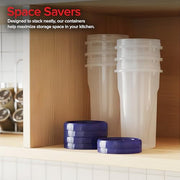 Stock Your Home 48 oz / Clear / 1.5 quarts Container Sets