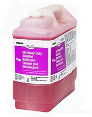 Ecolab 66' Heavy Duty Alkaline Bathroom Cleaner & Disinfectant Part Number: 6114914 - Order Size: One (1) 2.5 Gallon Resealable Bottle Per Order