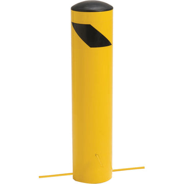 Steel Bollard for Underground Installation by Global Industrial – 48"L x 5.5"W x 24"H, Steel, Yellow, Model 652898G
