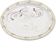 SCCMP6SYM Clay-Coated Paper Plates, 6 in., Symphony Design, Round, Mediumweight, 125/Pack