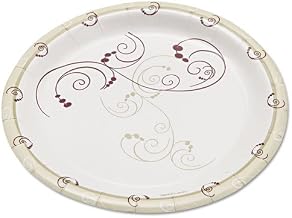 SCCMP6SYM Clay-Coated Paper Plates, 6 in., Symphony Design, Round, Mediumweight, 125/Pack