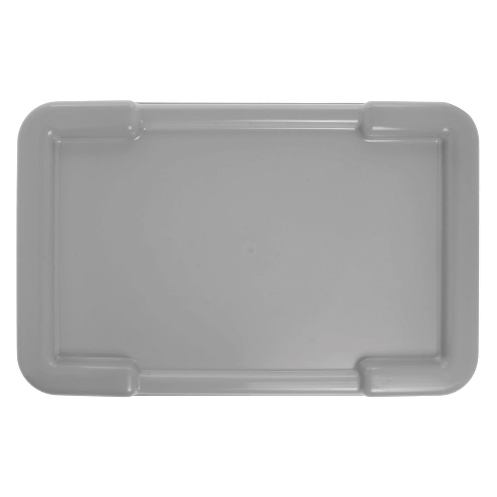 Lid for Hubert Stacking Tote. Grey Plastic - 25 1/4"L x 16 1/4"W by CLARTEC CORP – Plastic, Grey, Model SNL-LID