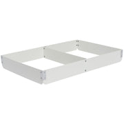 Bun Pan Extender Fiberglass Full Size 2-Section Divided Lengthwise - 3"H by MOLDED FIBERGLASS TRAY CO – 3.0 inches, Fiberglass, White, Model 1764011537