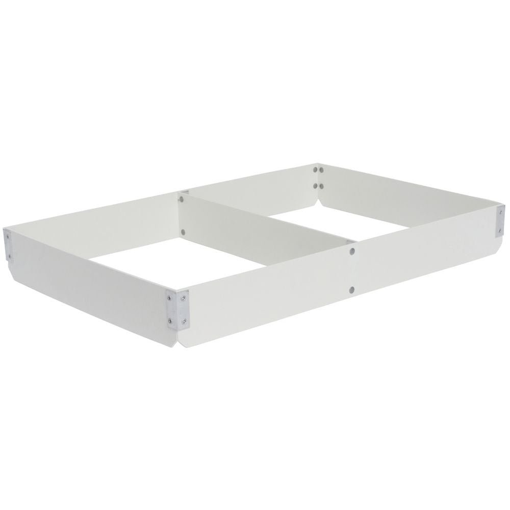 Bun Pan Extender Fiberglass Full Size 2-Section Divided Lengthwise - 3"H by MOLDED FIBERGLASS TRAY CO – 3.0 inches, Fiberglass, White, Model 1764011537
