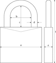 Padlock, Silver by ABUS – Silver, Model 794742