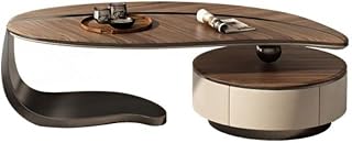Coffee Table Simple Creative Solid Wood Small Coffee Table with Storage Drawer Home Living Room Bedroom Bedside Sofa Side Table Mesa para Centro De Sala(140cm)