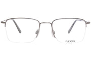 Eyeglasses H 6041 033 Gunmetal by Flexon – Lens-52 Bridge-20 Temple-140, Metal, Gunmetal/Grey, Model H6041