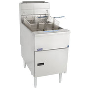 SG18-S 75 lb. Stainless Steel Floor Fryer (SG18-S 75 lb) by Pitco – SG18-S 75 LB Natural Gas, Stainless Steel, Model Solstice Gas Fryer