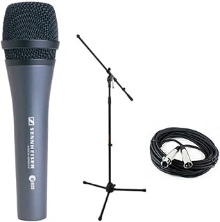 Sennheiser E835 Dynamic Handheld Vocal Mic with Stand & Cable Performance Kit