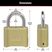 Master Lock 40 Pack / Gold / Number Combination Combination Padlocks