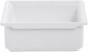 Fit Perfect 1/6 Size White Aluminum Food Pan - 6 3/4"L x 6 1/5"W x 2 1/5"D