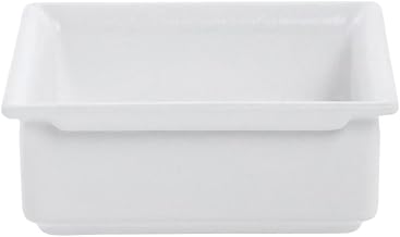 Fit Perfect 1/6 Size White Aluminum Food Pan - 6 3/4"L x 6 1/5"W x 2 1/5"D