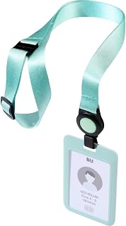 Avery Green Recycled Adjustable Card Holder, Reel and Neck Strap