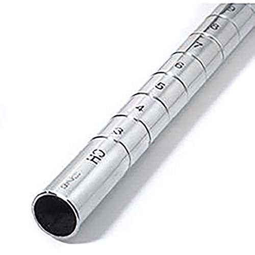 96"H Chrome Post by Global Industrial – 4, Plastic, Chrome, Model 711223