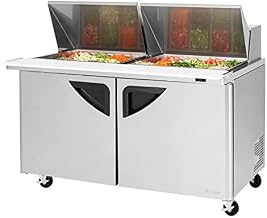 Turbo Air 2-Door Sandwich Salad Prep Table 19-CU.ft. TST-60SD-24-N
