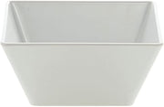 HUBERT Square Serving Bowl White Melamine Bowl 9 1/2" L x 9 1/2" W x 4" H