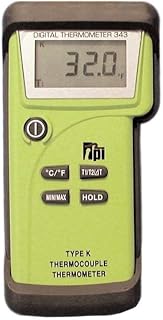 TPI 343C3 343 Dual Input K-Type Thermocouple Thermometer with Field Calibration