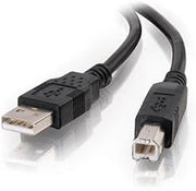 C2G USB Cable, USB 2.0 Cable, USB A to B Cable, 9.84 Feet (3 Meters), Black, Cables to Go 28103 | Cables to Go 28103