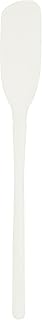 Tovolo Flex-Core Long Silicone Blender Spatula Smoothies Blended Cocktails, Dishwasher Safe BPA Free Silicone Mixing Spatula with Extra Long Handle Angled Head Reaches Below Blades, White