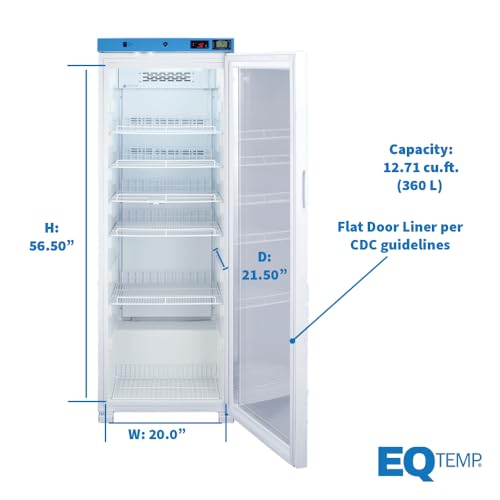 EQTemp Glass / Right Hand Door / 12.71 cubic_feet Lab Refrigerators