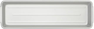 Ribbed Aluminum Meat and Seafood Pan with Handles - 27"L x 8 1/2"W x 2"H