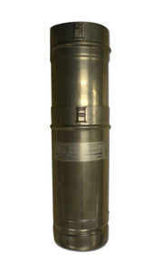 13"-21.4" Adjustable vent pipe for 4" Stainless Steel by Noritz – 5" H x 4.5" W x 18.5" D, Stainless Steel, Iron, Model VP4-21.4ADJUST