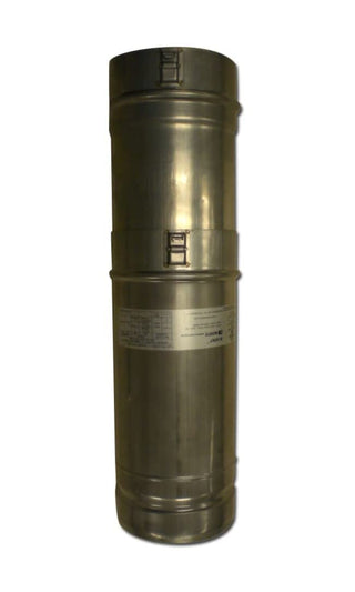 13"-21.4" Adjustable vent pipe for 4" Stainless Steel by Noritz – 5" H x 4.5" W x 18.5" D, Stainless Steel, Iron, Model VP4-21.4ADJUST