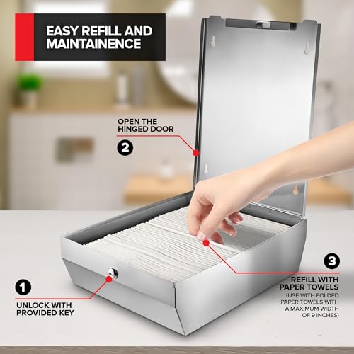 Stock Your Home 4 / Silver Paper Towel Holders