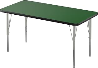 Correll Activity Tables with Green and Black Finish A2436-REC-39-14-09