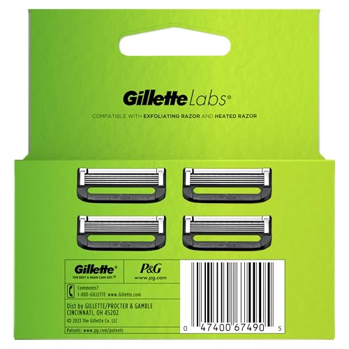 Gillette 1 Count (Pack of 4) / 4 Refills / Silver Cartridges
