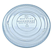 Fabri-Kal 9509127 Greenware Clear Flat Lid - 1000 / CS