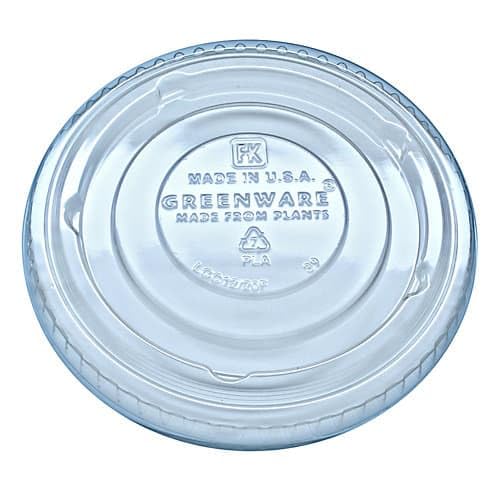Fabri-Kal 9509127 Greenware Clear Flat Lid - 1000 / CS