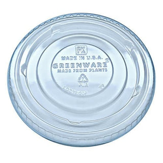 Fabri-Kal 9509127 Greenware Clear Flat Lid - 1000 / CS