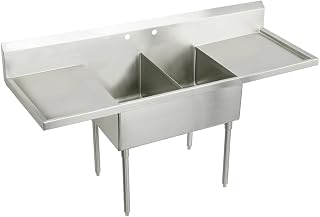 Elkay SS8248LOF4 Commercial Sink, Lustrous Satin Finish