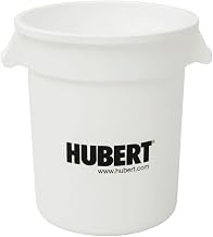 HUBERT 10 gal Commercial Trash Can Grey Plastic - 17 2/5" L x 15 2/5" W x 17 3/10" H