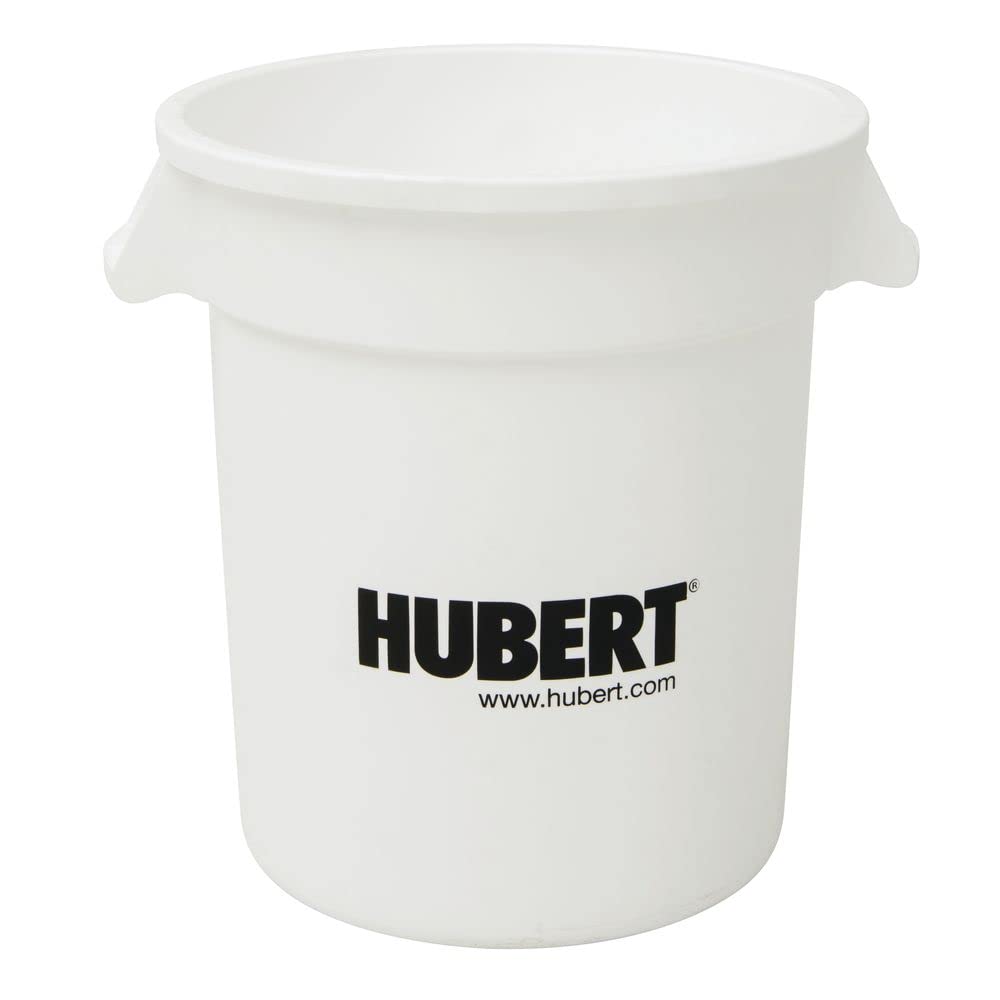 10 gal Commercial Trash Can Grey Plastic - 17 2/5" L x 15 2/5" W x 17 3/10" H by HUBERT – 10.0 gallons, Plastic, Grey, Model GC100101