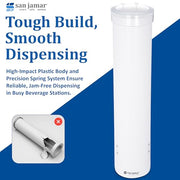 San Jamar White / 1 / 4-10 oz Iced Beverage Dispensers