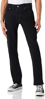 Lee Men's Straight Fit MVP Jeans, Black, 34W x 34L