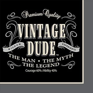 Creative Converting Vintage Dude Beverage Napkins (192-Count)