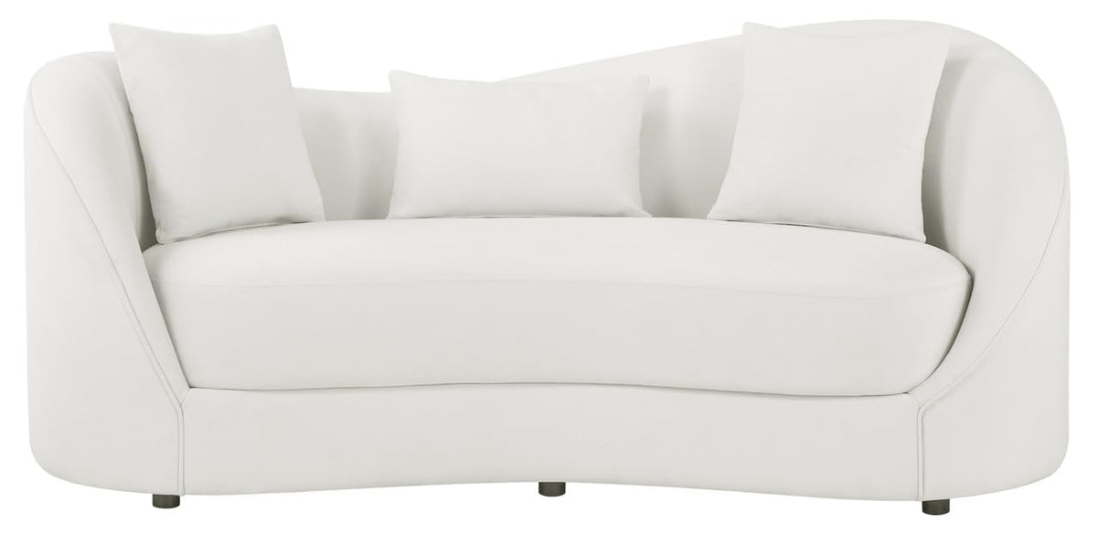 Contemporary Sofa & Loveseat Set in Cloud Gray Fabric by Best Quality Furniture – Fabric, Grey, Model S71-SL