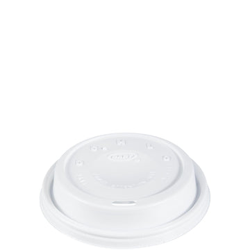DART 16EL White Cappuccino Plastic Lid Fit For Hot/Cold Foam Cup by SOLO – 16 oz, 24.0 fluid_ounces, Plastic, WHITE, Pack of 1000